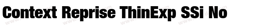 Context Reprise ThinExp SSi Normal字体转换
